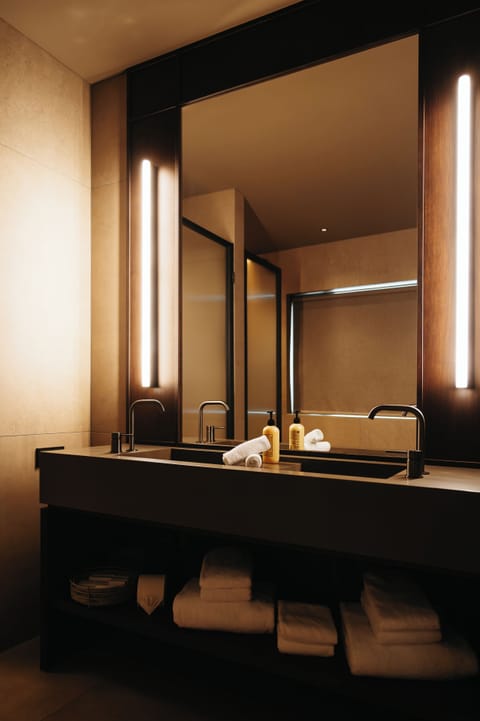 Deluxe Suite | Bathroom | Separate tub and shower, deep soaking tub, free toiletries, hair dryer