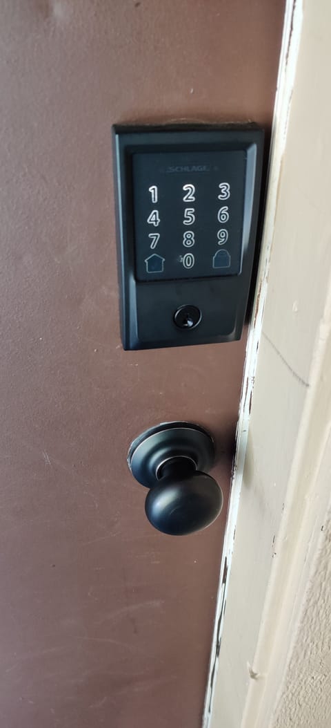 Smart lock on front door. You will receive your code prior to check-in.