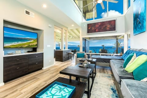 Villa, 2 Bedrooms, Balcony, Ocean View (32B2) | Living area | TV