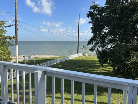Upstairs balcony view.