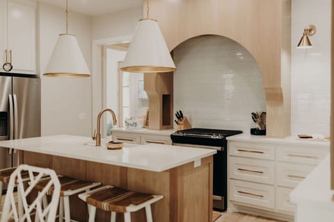 Fully equipped kitchen stocked with everything you need to cook and entertain