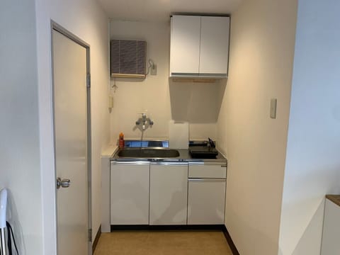 Premium Apartment | Private kitchen | Full-size fridge, microwave, stovetop, toaster