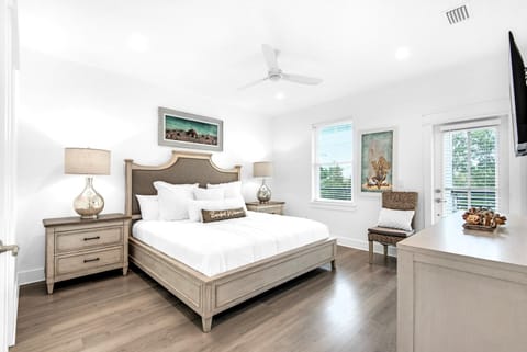 Bedroom 5, pic 1, 2nd floor. King suite with private bath and 43” TV.