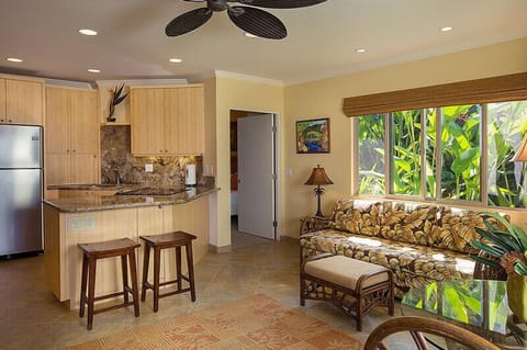 Condo, 1 Bedroom (Oceanfront with Pull out Sofa Bed) | Private kitchen | Full-size fridge, microwave, oven, stovetop