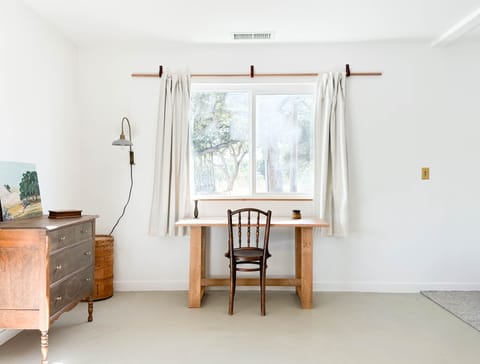 Desk in primary bedroom