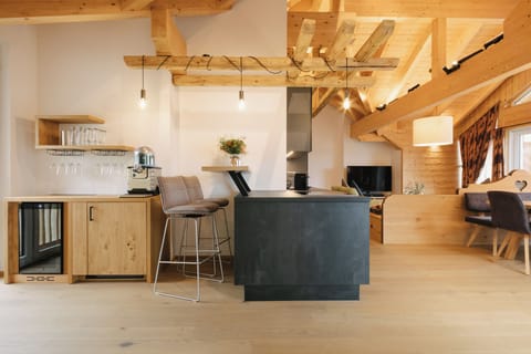 Apartment | Private kitchen | Full-size fridge, microwave, stovetop, dishwasher