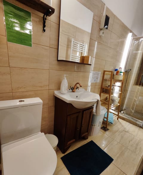 Family Apartment | Bathroom | Shower, hair dryer, towels