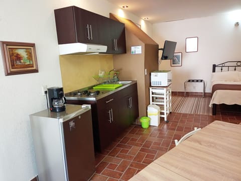 Classic Suite | Private kitchen | Mini-fridge, microwave, oven, coffee/tea maker