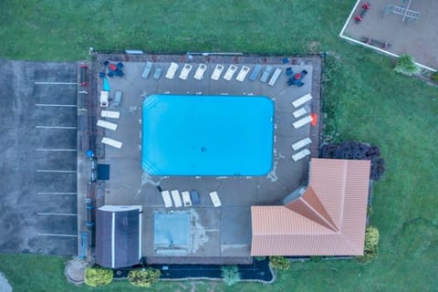 Campground Pool Aerial View