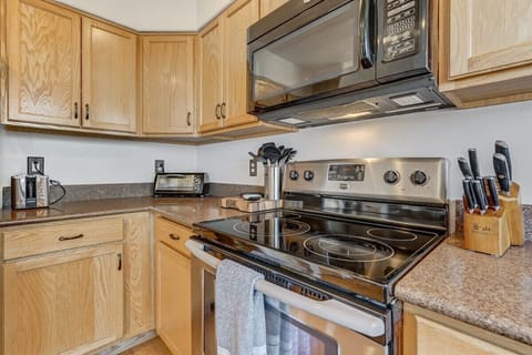 Our Kitchen is Fully Equipped with All the Essentials, Plus a Keurig for Your Perfect Cup of Coffee.