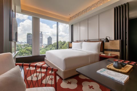 Premium Room, 1 King Bed, View, Corner (Kuala Lumpur Tower View) | Premium bedding, minibar, in-room safe, desk