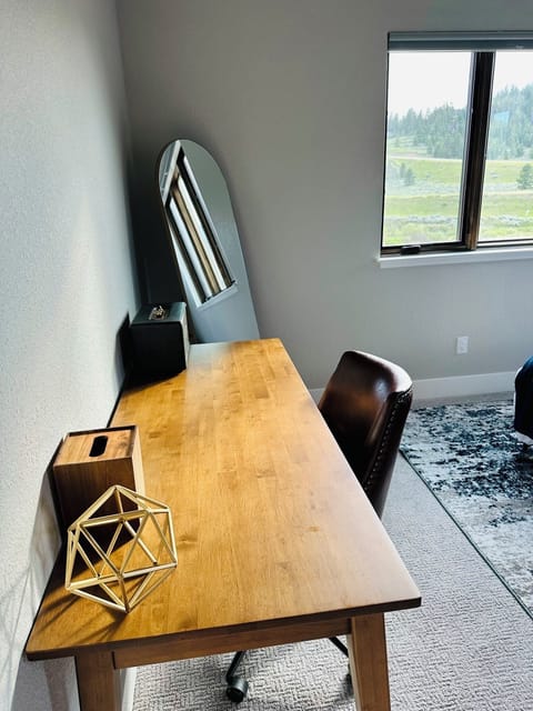 Remote work? Enjoy this comfortable work station in the master bedroom