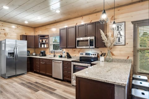 No need to pack your kitchen - ours comes fully stocked with all the appliances and tools you'll need for a delightful culinary experience.