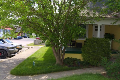 Front of house and parking