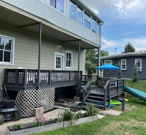 There’s plenty of seating space on the deck