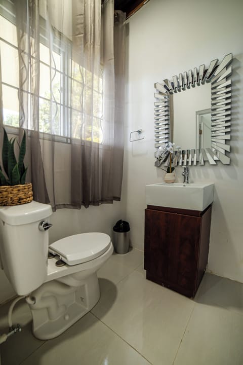 Deluxe Double Room | Bathroom | Shower, rainfall showerhead, hair dryer, towels