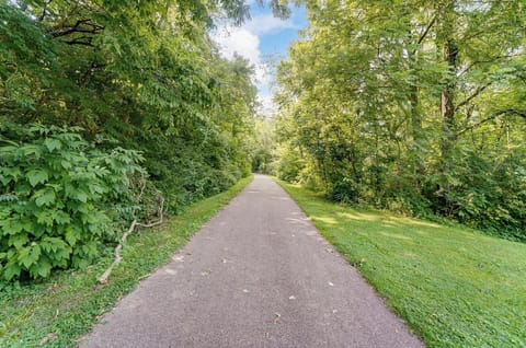 You can see the bike path from the front door!