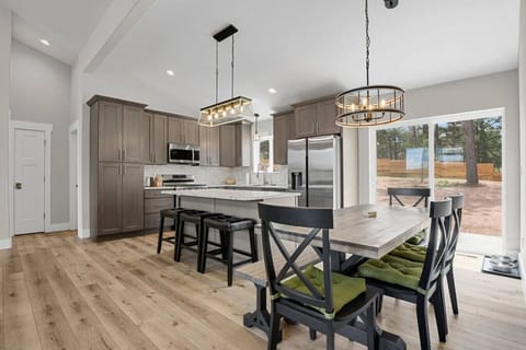 Dining Room Chairs have cushions for additional comfort.