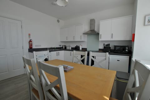 The dining kitchen is a great social space