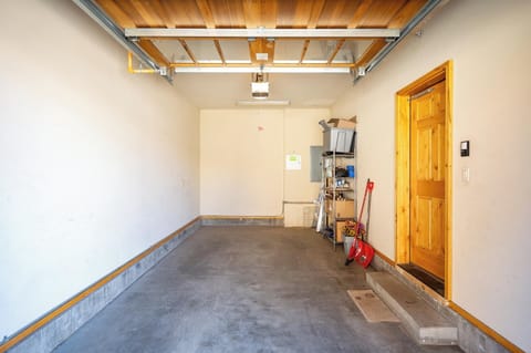 Private one car garage attached to the house