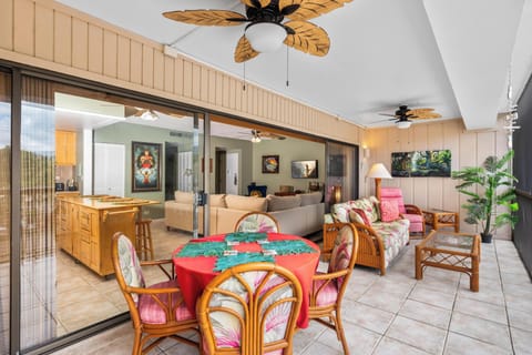 Large outdoor lanai living space