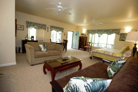 Mauna Kea Room, Private Entry & Private Bath with A/C | Premium bedding, Select Comfort beds, individually decorated