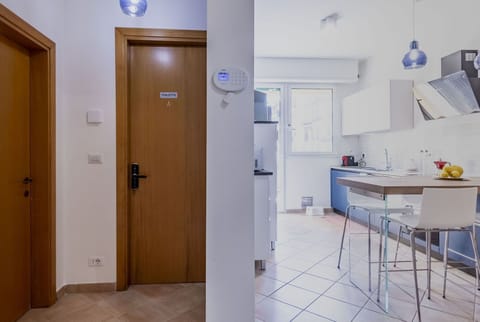 Door, Building, Sink, Interior Design, Wood, Cabinetry, Door Handle