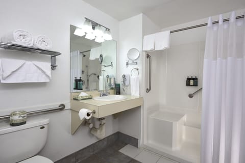 Double Queen Handicap | Bathroom | Shower, free toiletries, hair dryer, towels