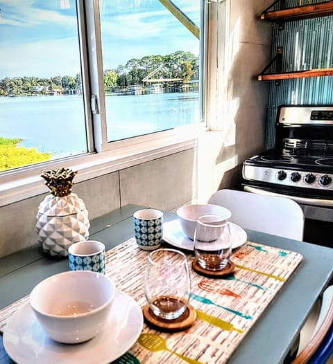 The Bermuda | Private kitchen | Fridge, microwave, stovetop, coffee/tea maker
