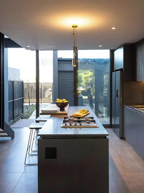 Luxury Villa | Private kitchen | Fridge, microwave, oven, stovetop