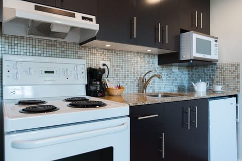 Studio | Private kitchen | Microwave, oven, stovetop, electric kettle