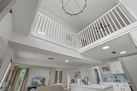 View to upstairs Bedroom 3 from Dining Room