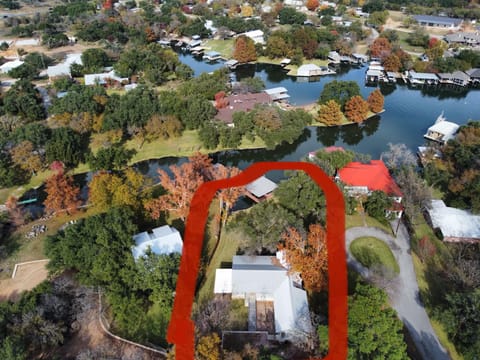 Aerial View of Cove Cabin property