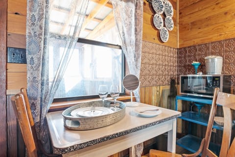 Cabin, 1 Bedroom | Private kitchen | Fridge, coffee/tea maker