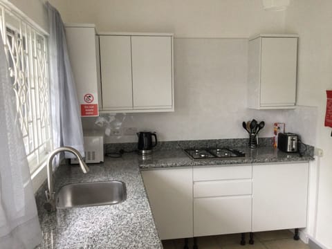 Apartment | Private kitchen | Fridge, microwave, stovetop, electric kettle