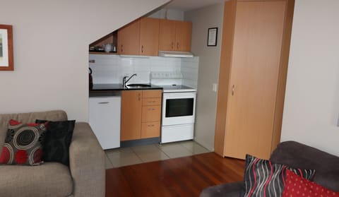 Apartment, 2 Bedrooms | Private kitchenette | Fridge, microwave, stovetop, electric kettle