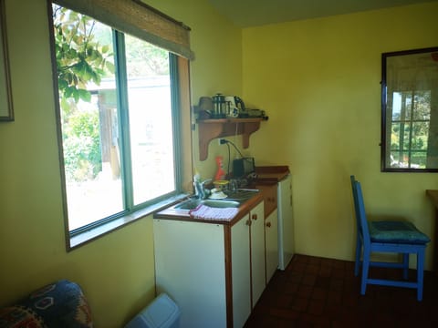 Design Double Room | Private kitchen | Fridge, microwave, stovetop, toaster