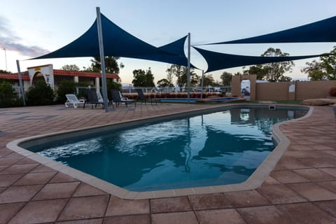 Outdoor pool, open 8:00 AM to 7:00 PM, sun loungers