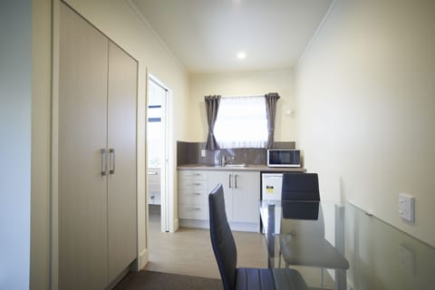 Executive Queen Studio | Private kitchenette | Fridge, microwave, coffee/tea maker, electric kettle