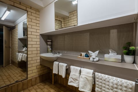 Standard Apartment, 2 Bedrooms, Non Smoking, Kitchenette | Bathroom | Shower, hair dryer, towels