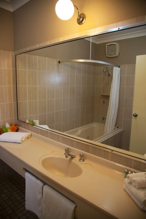 Deluxe Room | Bathroom | Combined shower/tub, free toiletries, hair dryer, towels