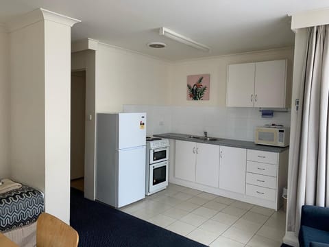 One Bedroom Apartment | Private kitchen | Fridge, microwave, coffee/tea maker, electric kettle