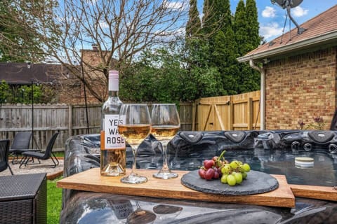 This is how we love to spend time by the spa.** It's for photo purposes only, No alcohol is served during the stay**