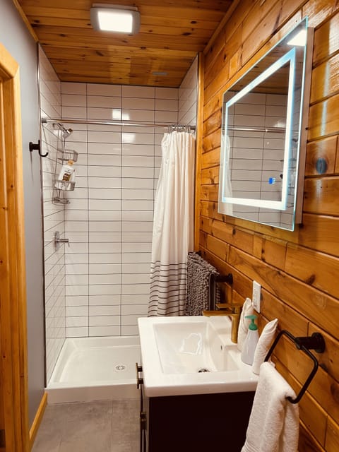 Superior Suite | Bathroom | Hair dryer, towels, soap, shampoo