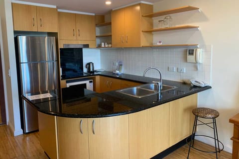 Apartment, 1 Bedroom, River View | Private kitchen | Fridge, coffee/tea maker, toaster