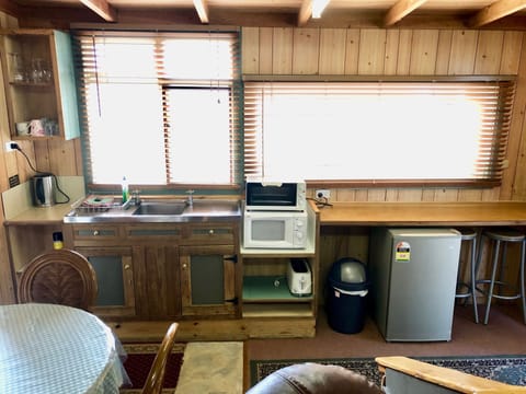 Self Contained Cabin, Queen, Single and Bunk - Sleeps 5 | Living area