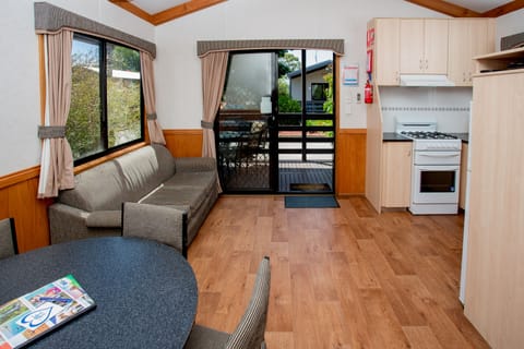 Two Bedroom Deluxe Cabin | Living area | TV