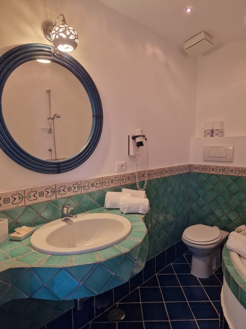 AMALFI - sea view, with Jacuzzi | Bathroom | Combined shower/tub, jetted tub, free toiletries, hair dryer