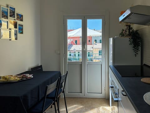 Exclusive Apartment | Private kitchen | Full-size fridge, microwave, oven, stovetop