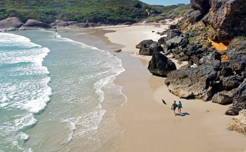 Beach nearby, beach umbrellas, beach towels